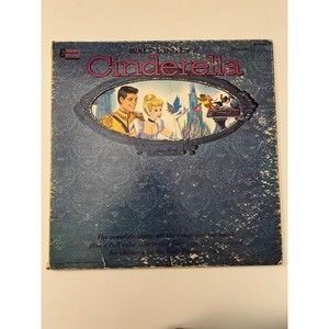 CInderella 1960  LP + Booklet Disneyland Records Gatefold ST 3908 VG Cleaned